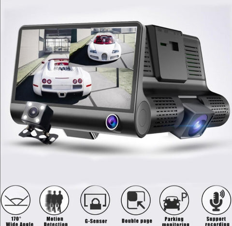 Monitor 4+kamera napred i nazad auto kamera G senzor