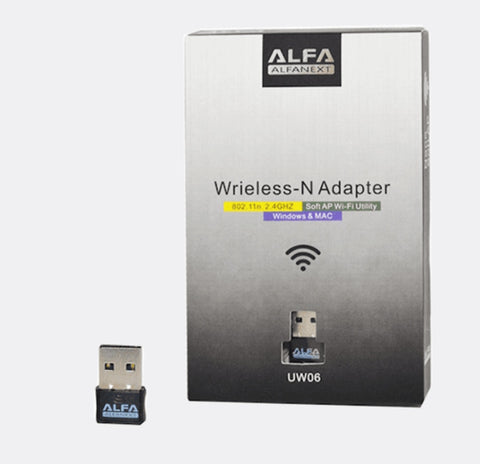 Usb wireless N adapter alfa UW06