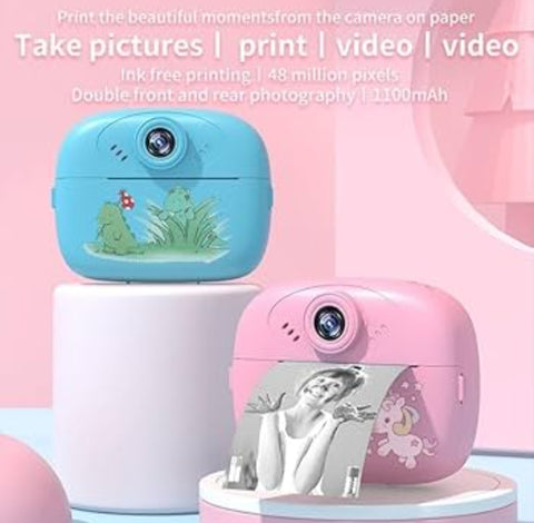 Fotoaparat kamera stampac roze i plavi