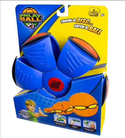 Disk lopta frizbi se pretvara u loptu crvena i plava