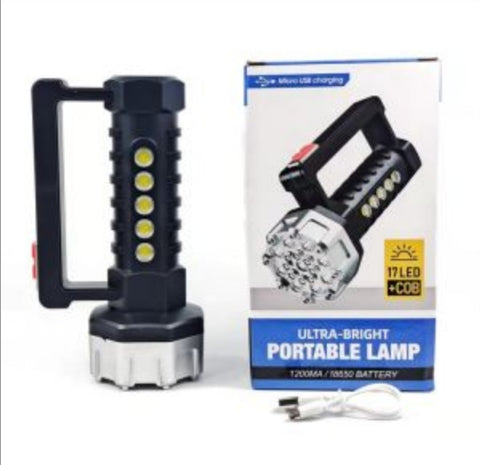 Baterijska lampa rucna sa 17 led dioda punjiva