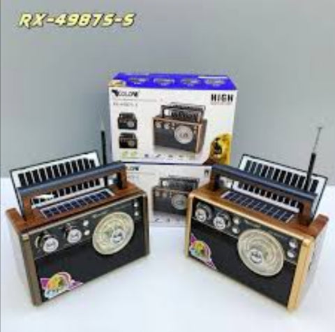 Radio tranzistor GOLON RX 4987S-S solarni