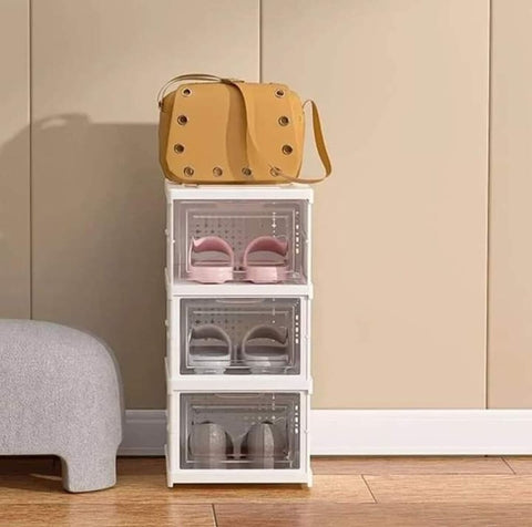 Cipelarnik sklopivi sa 3 nivoa polica za obucu