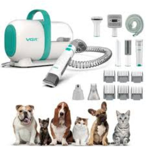 VGR - V207 set za ulepsavanje kucnjih ljubimaca 7u1 set usisivac