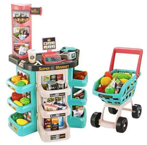 Supermarket veliki set sa kolicima 47 delova