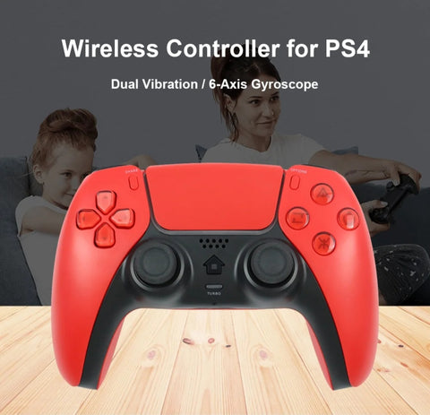 Dzojstik T28 bezicni za PS4 -plavi -crveni -crni