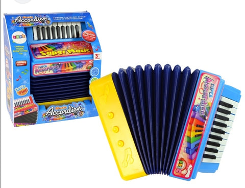 Decija harmonika crvena , plava i zuta