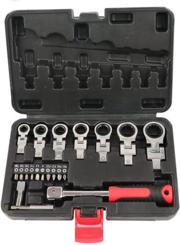 Komplet brzih kljuceva sa zglobom i nastavkom