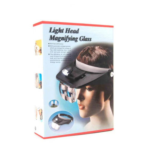 Lupa sa lampom za glavu led svetlo