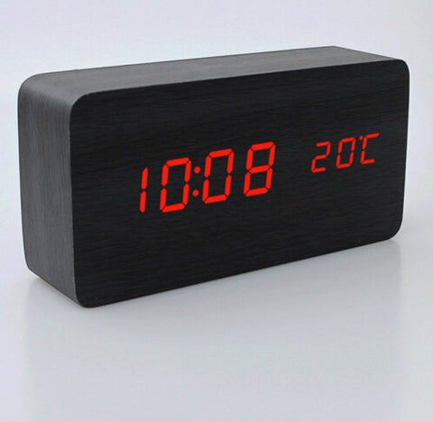 Digitalni drveni sat WOODEN CLOCK