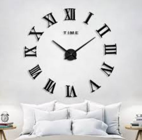Zidni sat DIY CLOCK samolepljivi