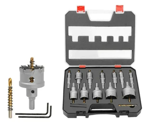 Set kruna za busenje metala 12 kom u koferu