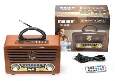 Radio tranzistor retro radio punjivi MEIER M115 BT