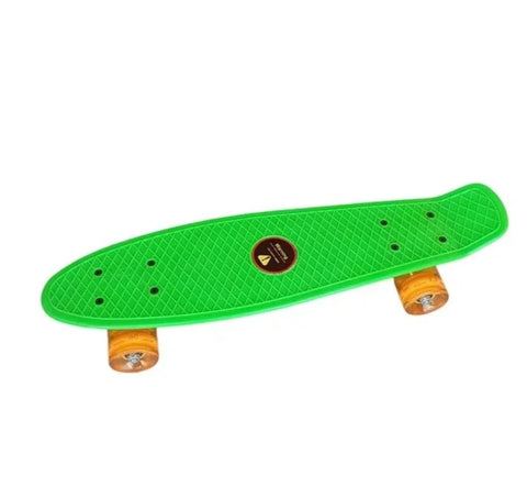 Penibord skejtbord 56cm svetleci tockovi zeleni