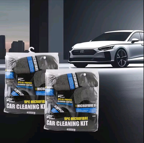 Set za čišćenje auta 9 mikrofiber krpa komplet