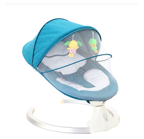 Njihalica za bebe ljuljaska elektricna plava BBA 668
