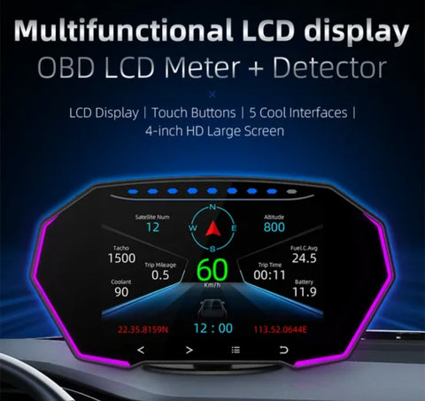 Displej head up za auto P11 -OBD2+GPS