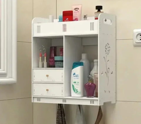 Polica za kupatilo sa 2 fioke