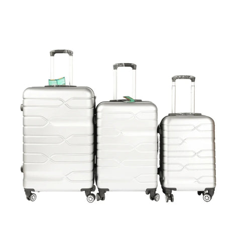 Koferi za putovanje 3u1 set sivi