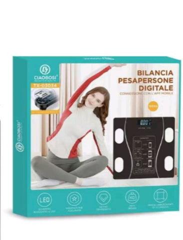 Digitalna vaga za merenje telesne mase pametna vaga do 180kg
