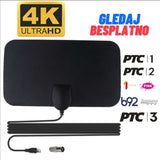 Digitalna sobna antena HD 4K zidna