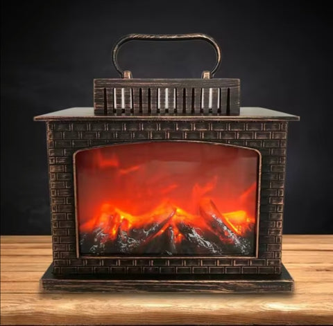 Led kamin imitacija kamina na baterije i usb 25x13x22cm