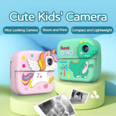 Fotoaparat kamera stampac DINO zeleni -instant kamera