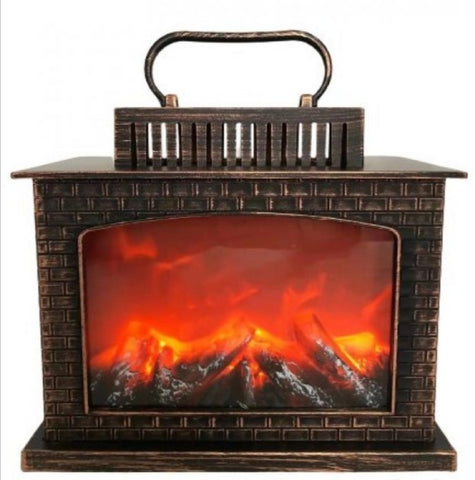 Led kamin imitacija kamina na baterije i usb 25x13x22cm