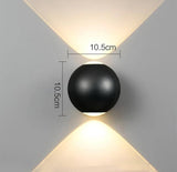 Zidna lampa moderna 6w dekorativna za kuce i zgrade