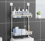 Polica za kupatilo dvodelna iznad wc solje
