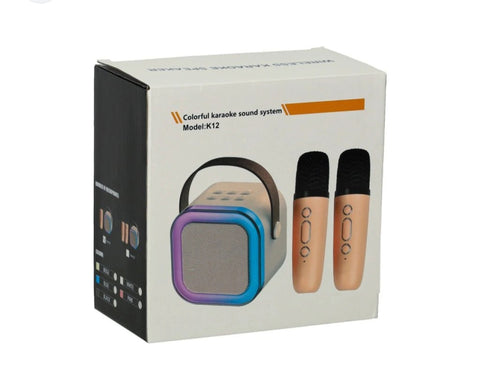 Bluetooth karaoke zvucnik sa 2 mikrofona -zvucnik K12
