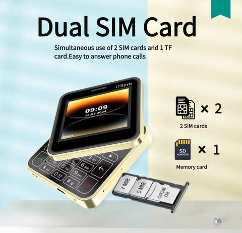 Mobilni telefon mini flip I19 dual sim