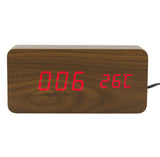 Digitalni drveni sat WOODEN CLOCK