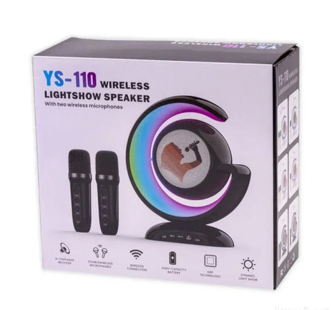 Zvucnik karaoke lampa sa 2 mikrofona YS-110