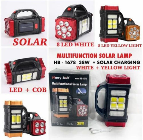 Solarna lampa multifunkcionalna HB-1678 -38W