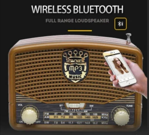 Retro radio tranzistor na baterije MK 619 BT