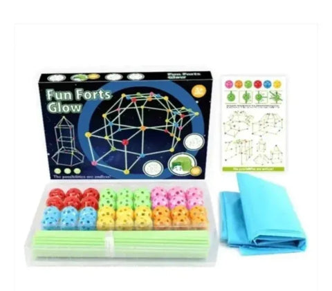 Svetleca konstrukcija za sklapanje zamka za igru fun forts glow