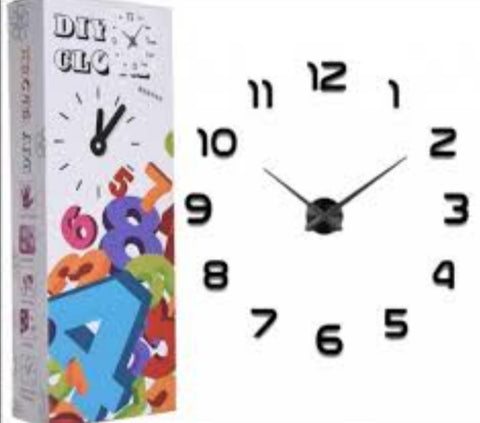 Zidni sat DIY CLOCK -samolepljivi sat