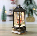 Novogodisnji fenjer deda mraz ukrasna dekorativna lampa