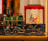 Novogodisnji voz dekorativna lampa