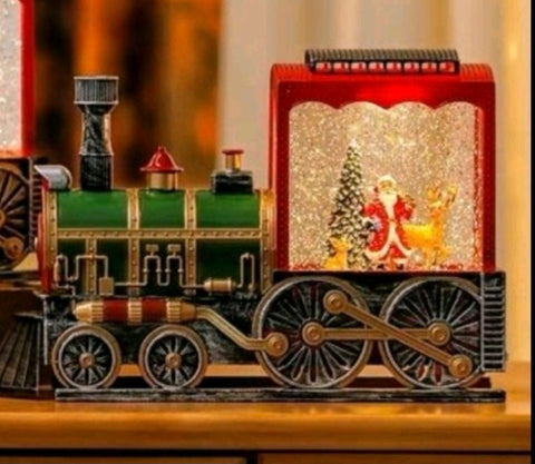Novogodisnji voz dekorativna lampa