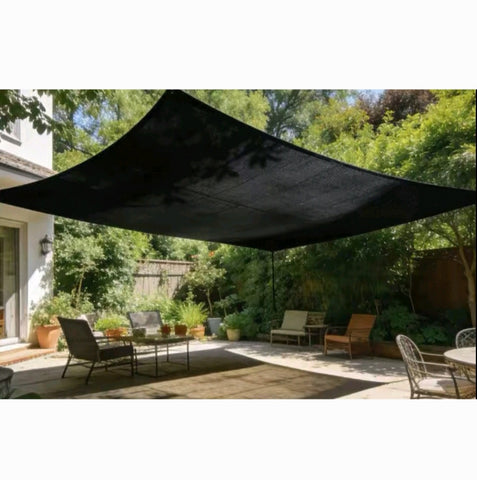 Zastitno platno tenda 4x4 m -tenda ibica crna