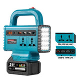 Prenosivi inverter 220V- 200W na aku bateriju 21V – pretvarac napona sa USB i LED lampom