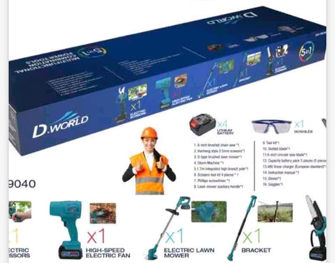 5u1 aku set testera makaze fen trimer teleskop sipka  Makita