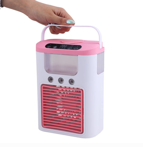 Mini klima sa ventilatorom i rasprsivacem vodene magle