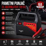 Prenosivi automatski punjac akumulatora 6V / 12V - 6 ampera