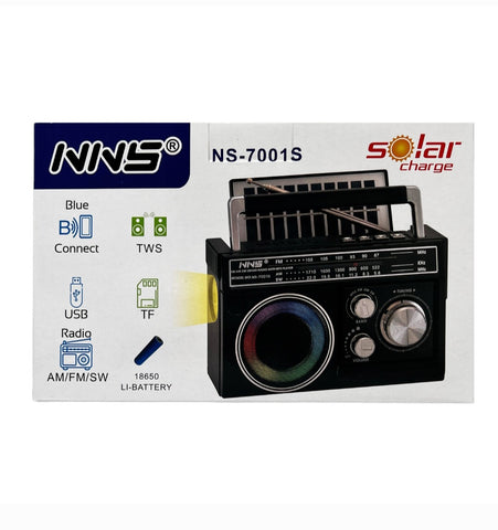 Solarni radio tranzistor NS -7001 s retro radio