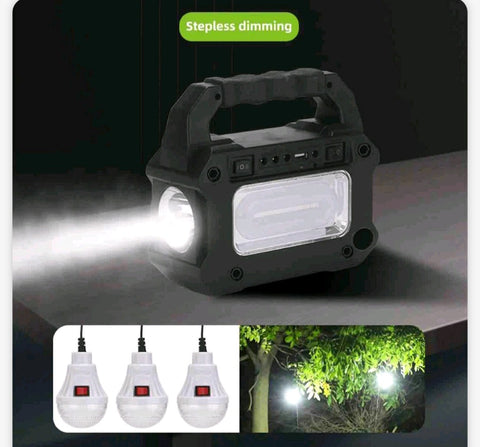 Solarni sistem sa radiom i 3 sijalice solarni panel