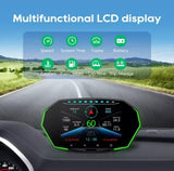 Displej head up za auto P11 -OBD2+GPS