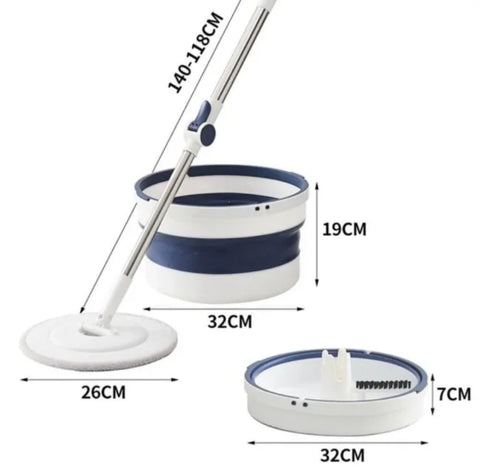 Rotirajuci okrugli mop sa kantom